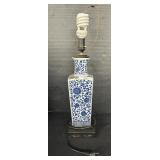 Blue Floral Base Table Lamp.