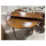Mid Century Pine Dining Table, 2 Chairs.