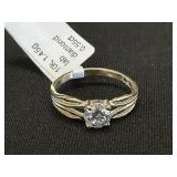 10KT Gold Diamond Ring.
