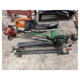 HomeLite Trimmer, Worx Blower, Slide Clamps,