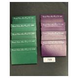 9 1990-1998 U.S. Proof Sets.