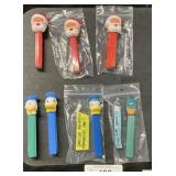 Rare No Feet Removable Hat Pez Dispensers.