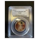 Fine Gold PCGS Graded 1/2 Oz American Eagle.