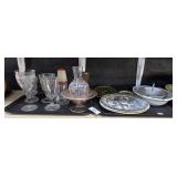 Variety Of Plates & Glasses.