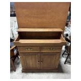 Solid Pine Dry Sink Cabinet.