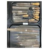 Files, Screwdrivers.