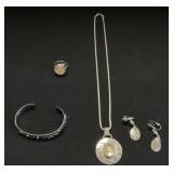 Sterling Silver Jewelry Sets W/14 KT Gold Accents.