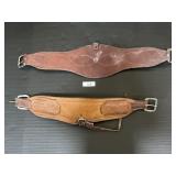 2 Leather Roper Back Clutches.