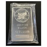 .999 Fine Silver 10oz Sunshine Minting Bar.