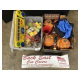 Car Cover, Halloween Jack-o-lanterns, Toys.