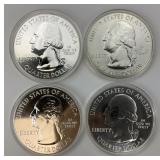 4 5 Oz Fine Silver Washington Quarters.