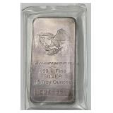 Engelhard 10 Oz .999 Fine Silver Bar.