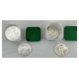 24 1 Oz .999 Fine Silver American Eagle Dollars.