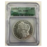 90% Silver 1904-O Morgan Silver Dollar.