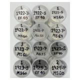 16 90% Silver Peace Dollars.