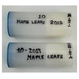 20 .999 1 Oz Fine Silver Canadian 5 Dollar Coins.