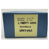 106 1883-1913 Liberty Head Nickels.