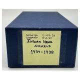 267 1934-1938 Indian Head Nickels.