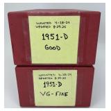 2437 1951-D Wheat Pennies.