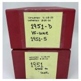 3126 1951-D & 1951-S Wheat Pennies.