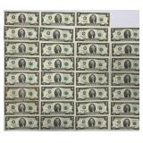 31 2003 & 2013 Green Seal Two Dollar Notes.