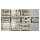 20 Stock Certificates.