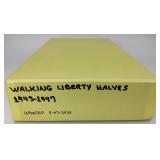 42 90% Silver Walking Liberty Half Dollars.