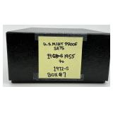 31 1968-1972 United States Mint Proof Sets.