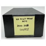 12 2014-2025 United States Mint Proof Sets.