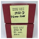 3389 1952-D & 1952-S Wheat Pennies.