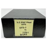 25 1973s-1978s United States Mint Proof Sets.