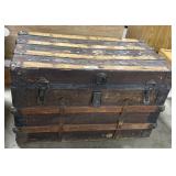 Antique Steamship Trunk.