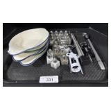 S&P Shakers, Dishes, Kitchen Utensils.