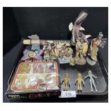 Native American Figurines, Crystal Ornaments.