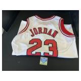 Autographed Michael Jordan Jersey.