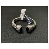 NWT Sterling Silver Onyx Cuff Bracelet.