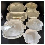 Corning Ware Dishes.