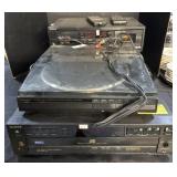 Sony CD Players, Tape Player, Turn Table.