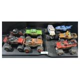 8 HotWheels Monster Jam Monster Truck Toys.