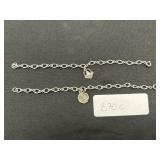 Sterling Silver Bracelets W/ Sterling Charms.