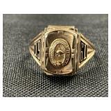 10K Gold 1961 Lebanon High School Ring.