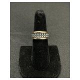 14 KT & Sterling Silver Ring.