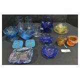 Cobalt Glass, Yellow Depression Glass, Carnival.