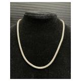 Sterling Silver Rope Necklace.