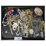 Costume Jewelry, Necklaces & Trinket Box.