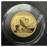 .999 Fine Gold Chinese Panda Coin.