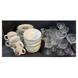 Casuals Apple Dinnerware, Barware Glasses.