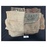 5 Woven Potato Sacks.