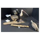 Sandpiper Bird Figurines, Wall Decor.