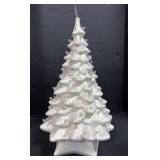 White Light Up Christmas Tree.